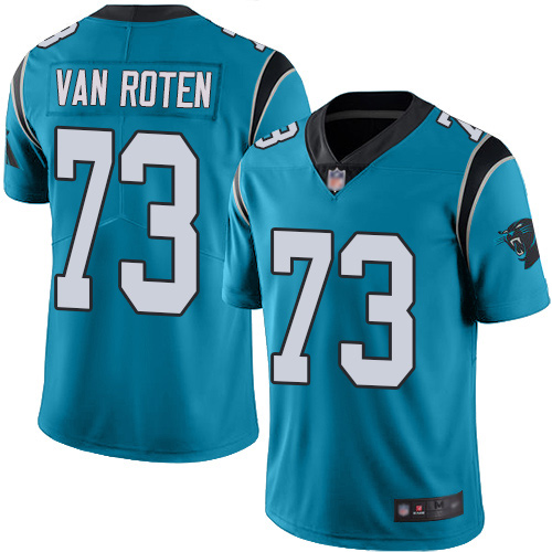Carolina Panthers Limited Blue Youth Greg Van Roten Jersey NFL Football 73 Rush Vapor Untouchable